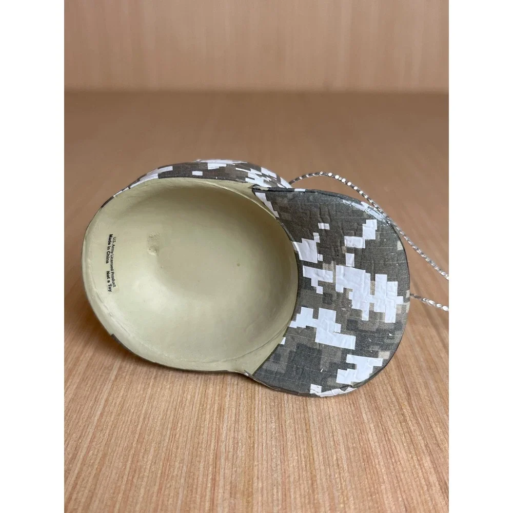 US Army Digital Camo Patrol Cap Miniature Christmas Ornament Star Logo ACU Hat